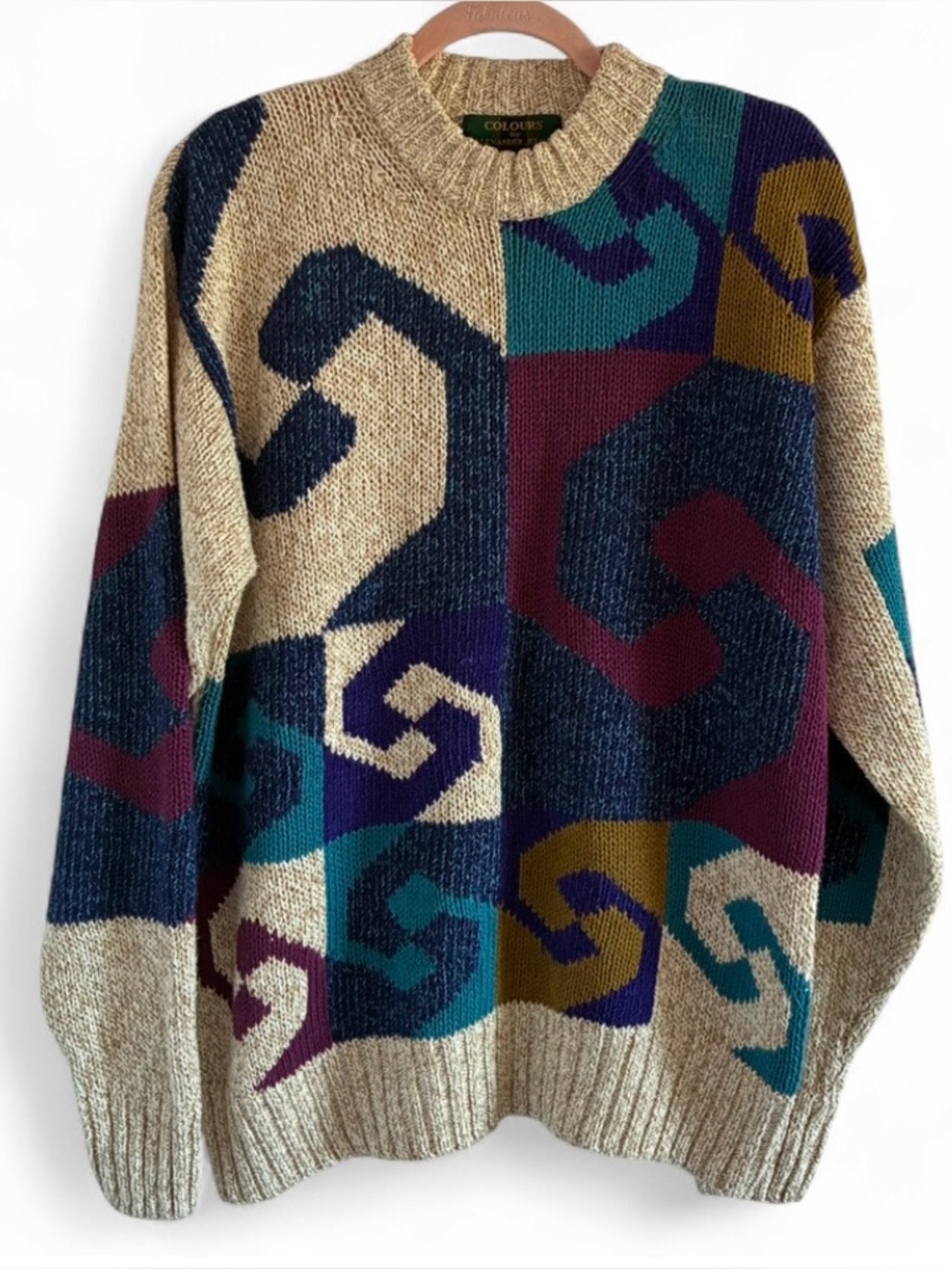 Vintage Colours by Alexander Julian Crewneck Linen Cotton Sweater